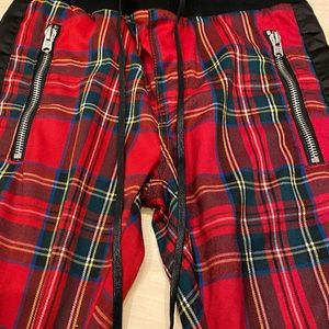 MNML Plaid Track Pants